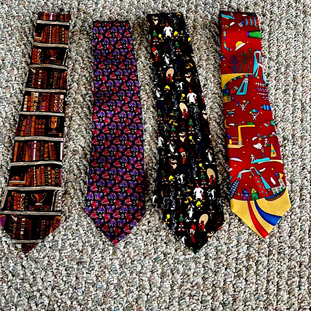 Four Mens Ties